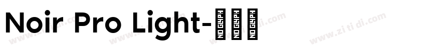 Noir Pro Light字体转换